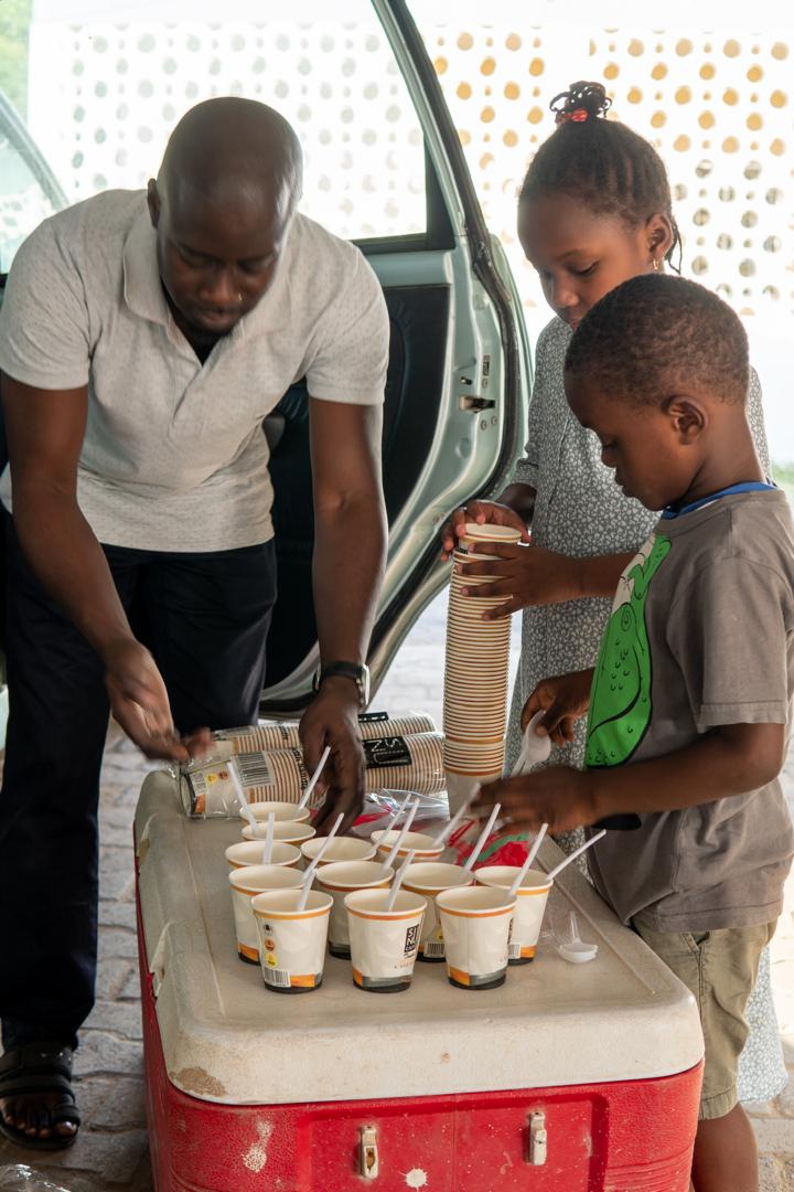 Préparation des kits avec les enfants