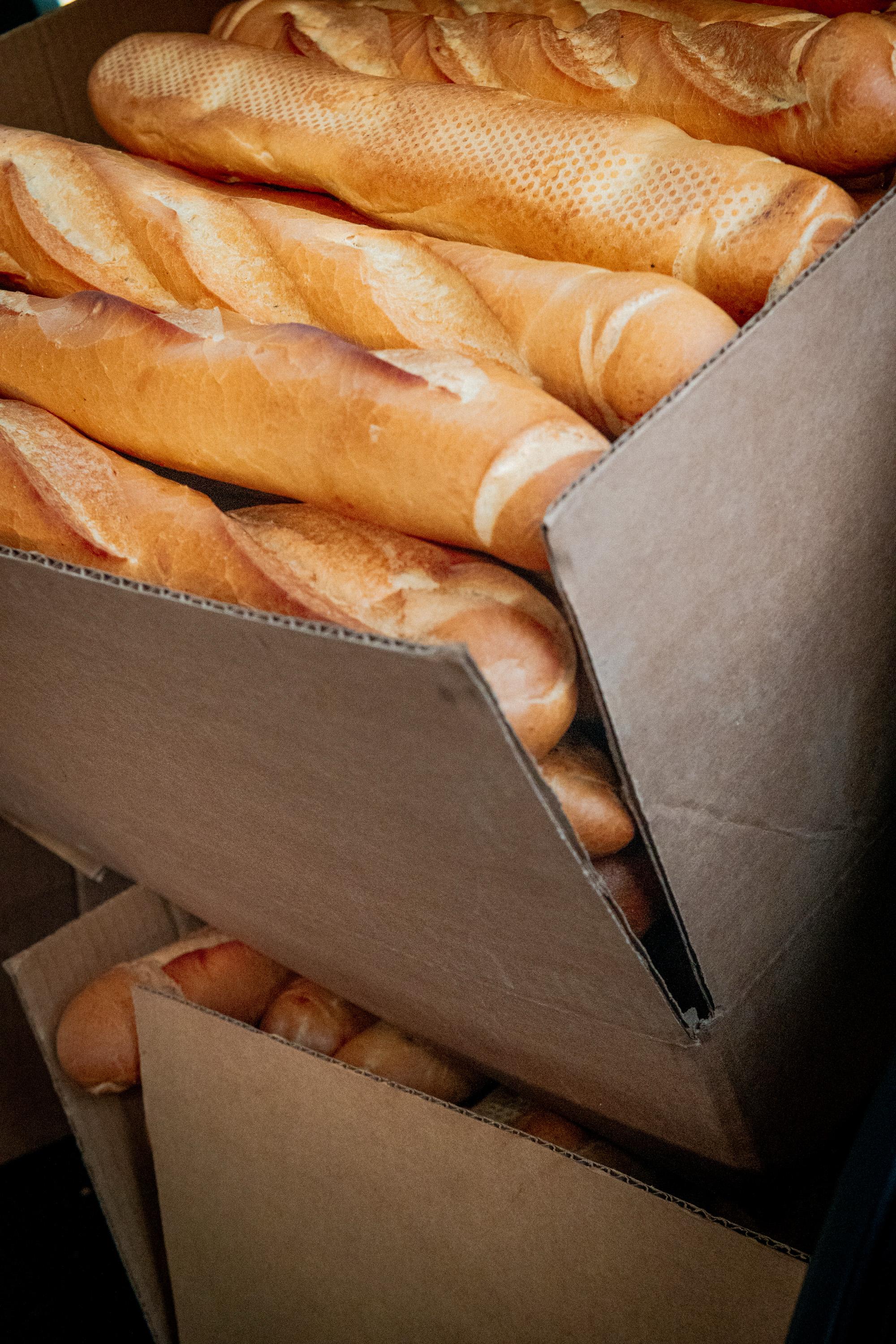 Baguettes de pain pour les sandwichs